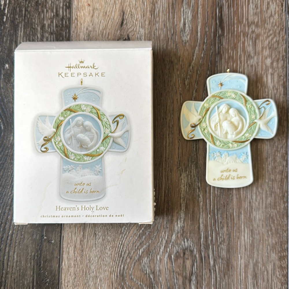 New In Box Hallmark Keepsake Ornament, “Heaven’s Holy Love” from 2010